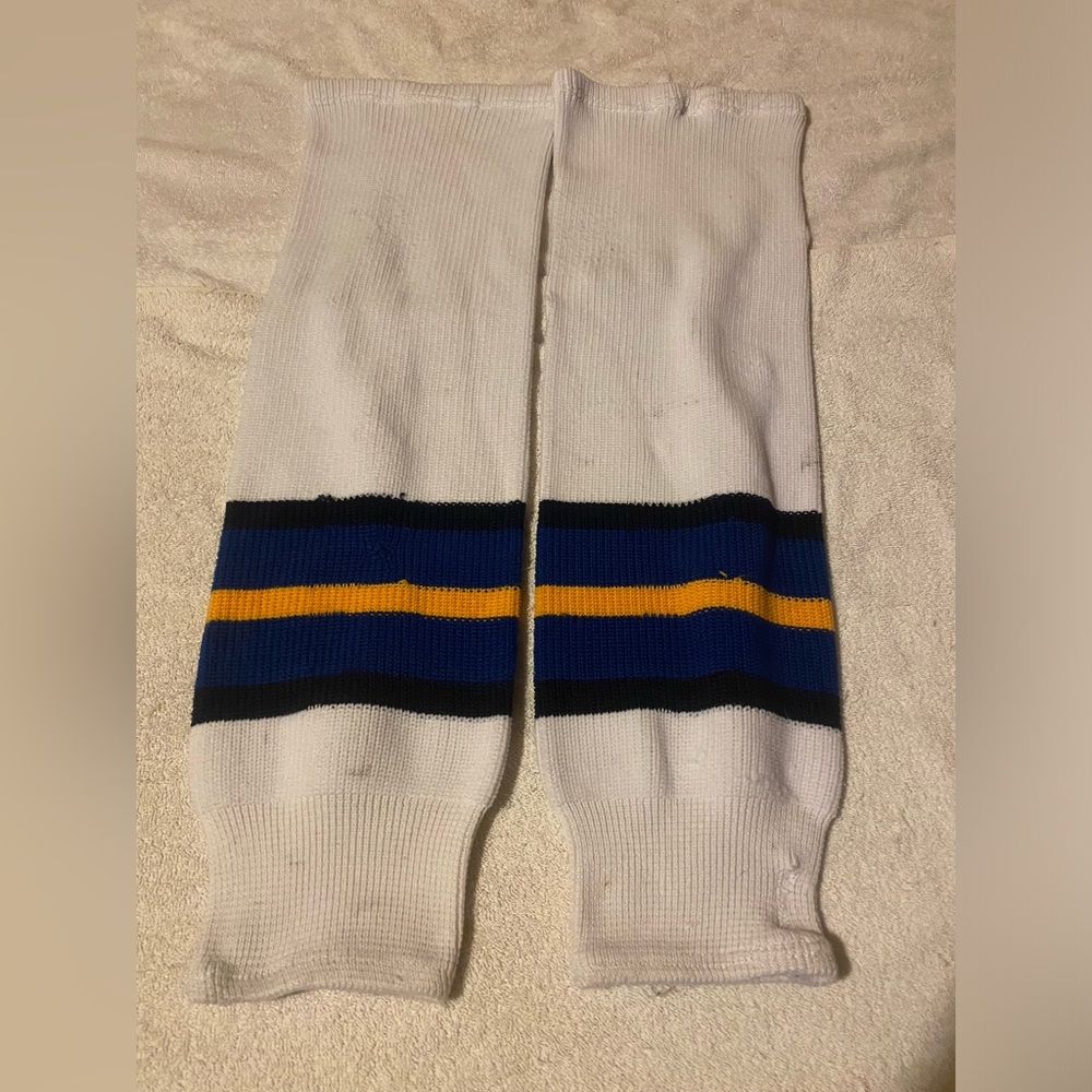 CCM Hockey Pro Knit Socks Adult 29” White